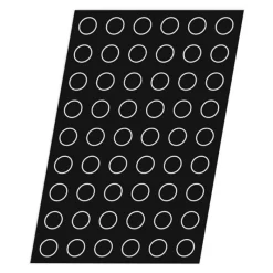 FLEXIPAN Moule Silicone|Moule Silicone 54 Mini-cylindres 3,8 cm x H 2 cm