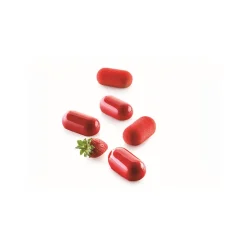 SILIKOMART Moule Silicone|Moule Silicone 12 Minis Ovales Bombés 5,8 x 2,9 cm 30ml Professional