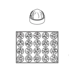 PAVONI Moule Silicone|Moules À Gâteaux|Moule Silicone 20 Noisettes 65 ml Cédric Grolet