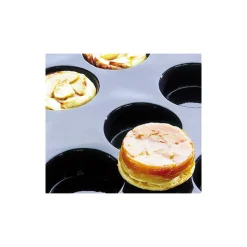FLEXIPAN Moule Silicone|Moules À Gâteaux|Moule Silicone 6 Tartes Tatin 15 cm x H 2,4 cm