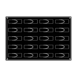 PAVOFLEX Moule Silicone|Moule Silicone Bande Ronde 12 x 3,3 cm x H 3,2 cm (x20)