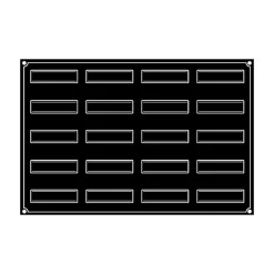 PAVOFLEX Moule Silicone|Moule Silicone Bande Vrillée 12 x 3,2 cm x H 3,8 cm (x20)