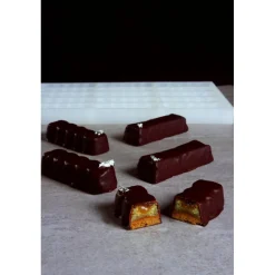 PAVONI Moules À Chocolat|Moule Silicone|Moule Silicone Barre Snack 9 x 3 cm x H 1,9 cm (x15)