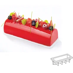 PAVONI Moule Silicone|Moules À Gâteaux|Moule Silicone Bûche 25 x 8,5 cm x H 7 cm