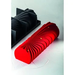 PAVONI Moule Silicone|Moules À Gâteaux|Moule Silicone Bûche Comète 25 x 8,8 cm x H 7,3 cm