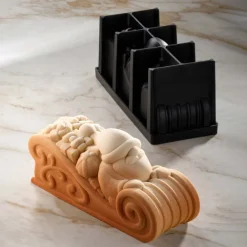 PAVONI Moule Silicone|Moules À Gâteaux|Moule Silicone Bûche Traineau 25 x 8 cm x H 11 cm Pavocake