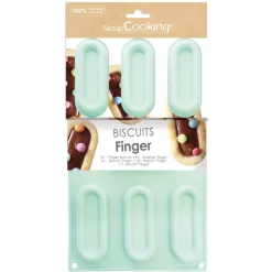 SCRAPCOOKING Moule Silicone|Moules À Gâteaux|Moule Silicone Biscuit Finger (x7)