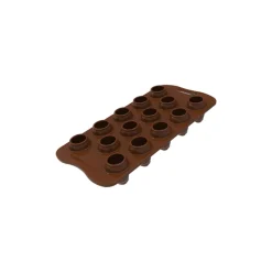 SILIKOMART Moules À Chocolat|Moule Silicone|Moule Silicone Bonhomme de Neige Chocolat Ø 2,6 x H 3,5 cm Easy Choc (x14)