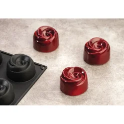 PAVOFLEX Moule Silicone|Moules À Gâteaux|Moule Silicone Bourgeon Ø 7 cm x H 4,2 cm (x24)