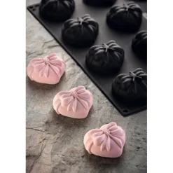 PAVOFLEX Moule Silicone|Moules À Gâteaux|Moule Silicone Cadeau Coeur 7,3 x 6,6 cm x H 3,6 cm (x12)