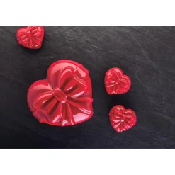 PAVOFLEX Moule Silicone|Moules À Gâteaux|Moule Silicone Cadeau Coeur 7,3 x 6,6 cm x H 3,6 cm (x12)