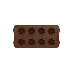 SILIKOMART Moules À Chocolat|Moule Silicone|Moule Silicone Chocolat Fleurs (x8) Easy Choc