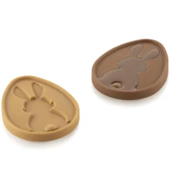 SILIKOMART Moules À Chocolat|Moule Silicone|Moule Silicone Chocolat Tablette Œuf Lapin (x2) Easy Choc