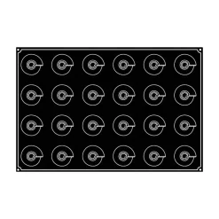 PAVOFLEX Moule Silicone|Moule Silicone Cône Ø 6,5 cm x H 6,5 cm (x24)