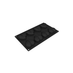 PAVOFLEX Moule Silicone|Moules À Gâteaux|Moule Silicone Coeur 6,5 x 6 cm x H 2,1 cm (x8)