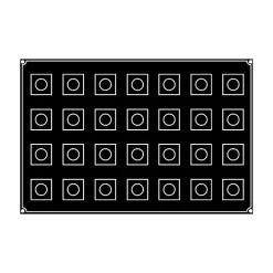 PAVOFLEX Moule Silicone|Moule Silicone Cube 5 cm x H 5 cm (x28)