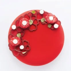 PAVONI Décoration Comestible|Moule Silicone|Moule Silicone Décor Cœur 13,7 x 7,6 x H 0,2 (x3)