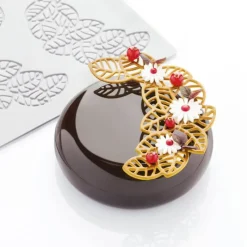 PAVONI Moules À Chocolat|Décoration Comestible|Moule Silicone Décor Feuilles 14,1 x 10 x H 0,2 cm (x3)