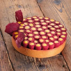 PAVONI Moule Silicone|Moule Silicone Décor Framboises Ø 18 cm x H 2,6 cm