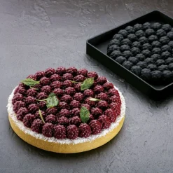 PAVONI Moule Silicone|Moule Silicone Décor Mûres Ø 18 cm x H 2,2 cm