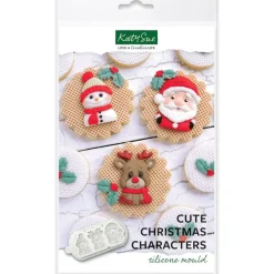 KATY SUE Moule Silicone|Moule Silicone Décors Personnages de Noël (x3)