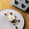 PAVONI Moule Silicone|Moule Silicone Demi-Poire 30 x 17.5 cm (x8)