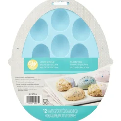 WILTON Moules À Chocolat|Moule Silicone|Moule Silicone Demi-œuf 12 Cavités