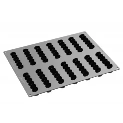 PAVOFLEX Moule Silicone|Moules À Gâteaux|Moule Silicone Domino 12,6 x 3,3 cm x H 3,2 cm (x14)