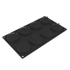 PAVOFLEX Moule Silicone|Moule Silicone Frisbee Ø 6 cm x H 2,8 cm (x8)