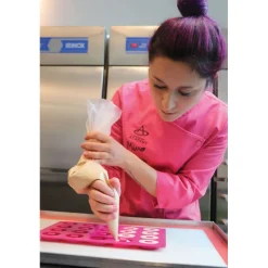 PAVONI Moule Silicone|Moules À Gâteaux|Moule Silicone Glace Mini Donuts 4,6 x 3,5 cm x H 1,2 cm (x20)