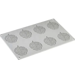 PAVONI Moule Silicone|Moule Silicone Gourmand Feuille 7,3 x 5,5 x H 0,2 cm (x8)