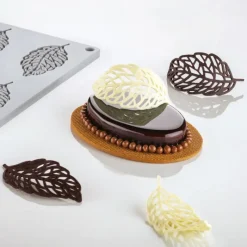 PAVONI Moules À Chocolat|Moule Silicone|Moule Silicone Gourmand Plume 8,4 x 3,8 x H 0,2 cm (x10)