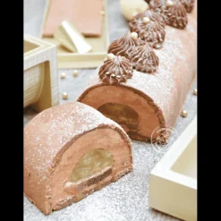 SCRAPCOOKING Moule Silicone|Moule Silicone Insert Bûche 25 cm