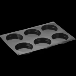 PAVOFLEX Moule Silicone|Moules À Gâteaux|Moule Silicone Insert Rond Disco Ø 16 cm x H 3 cm (x6)