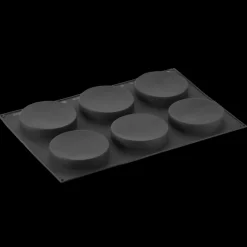 PAVOFLEX Moule Silicone|Moules À Gâteaux|Moule Silicone Insert Rond Disco Ø 16 cm x H 3 cm (x6)