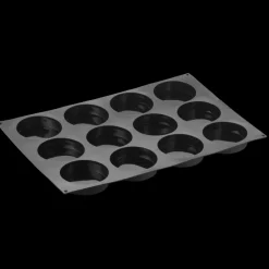 PAVOFLEX Moule Silicone|Moules À Gâteaux|Moule Silicone Insert Rond Disco Ø 12 cm x H 3 cm (x12)