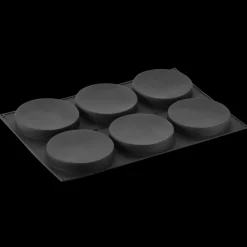 PAVOFLEX Moule Silicone|Moules À Gâteaux|Moule Silicone Insert Rond Disco Ø 18 cm x H 3 cm (x6)