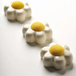 PAVOFLEX Moule Silicone|Moules À Gâteaux|Moule Silicone Marguerite 7,5 x 6,8 cm x H 2,6 cm (x12)