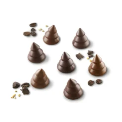 SILIKOMART Moules À Chocolat|Moule Silicone|Moule Silicone Mini Sapin Chocolat Ø 2,8 x H 3 cm Easy Choc (x15)