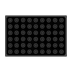 PAVOFLEX Moule Silicone|Moule Silicone Mini-Cylindre Ø 3,5 cm x H 3,5 cm (x54)