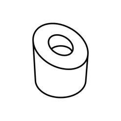 PAVOFLEX Moule Silicone|Moule Silicone Mini-Cylindre Ø 3,5 cm x H 3,5 cm (x54)