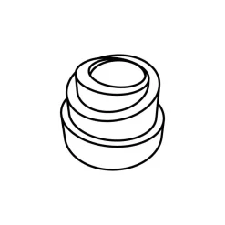 PAVOFLEX Moule Silicone|Moule Silicone Mini-Spirale Babel Ø 4 cm x H 3 cm (x54)