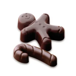 SILIKOMART Moules À Chocolat|Moule Silicone|Moule Silicone Mr Ginger 2,8 x H 3 cm Easy Choc (x15)