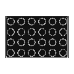 PAVOFLEX Moule Silicone|Moules À Gâteaux|Moule Silicone Muffin Ø 7 cm x H 4 cm (x24)