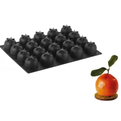 PAVOFLEX Moule Silicone|Moules À Gâteaux|Moule Silicone Orange Ø 5,7 cm x H 5 cm (x20)