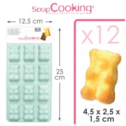 SCRAPCOOKING Moules À Chocolat|Moule Silicone|Moule Silicone Ourson Guimauve Chocolat