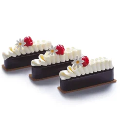 PAVOFLEX Moule Silicone|Moules À Gâteaux|Moule Silicone Pastel 12,5 x 2,8 cm x H 2,8 cm (x14)