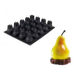PAVOFLEX Moule Silicone|Moules À Gâteaux|Moule Silicone Poire Ø 5,3 cm x H 7 cm (x20)
