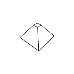 PAVOFLEX Moule Silicone|Moule Silicone Pyramide 7 cm x H 4,5 cm (x35)