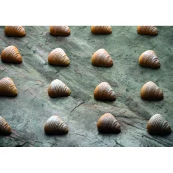 PAVOFLEX Moule Silicone|Moules À Gâteaux|Moule Silicone Sfogliatella 4,5 x 4,35 cm x H 2,2 cm (x30)